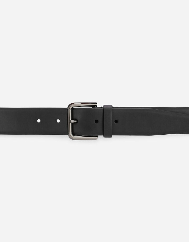 Calfskin belt with DG logo 3