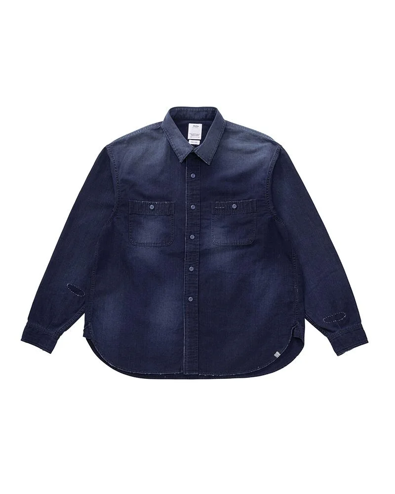 HOLMAN SHIRT L/S CRASH INDIGO - 1