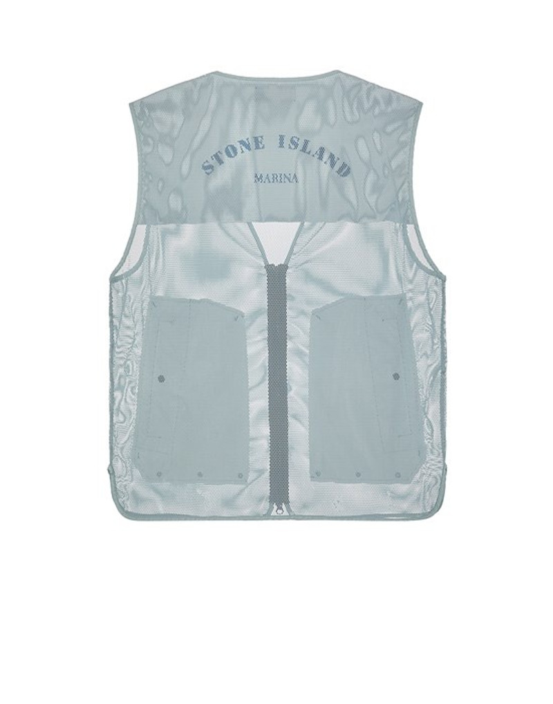 905X5 STONE ISLAND MARINA_ NYLON MESH / RIP STOP PRISMATICO SKY BLUE 3