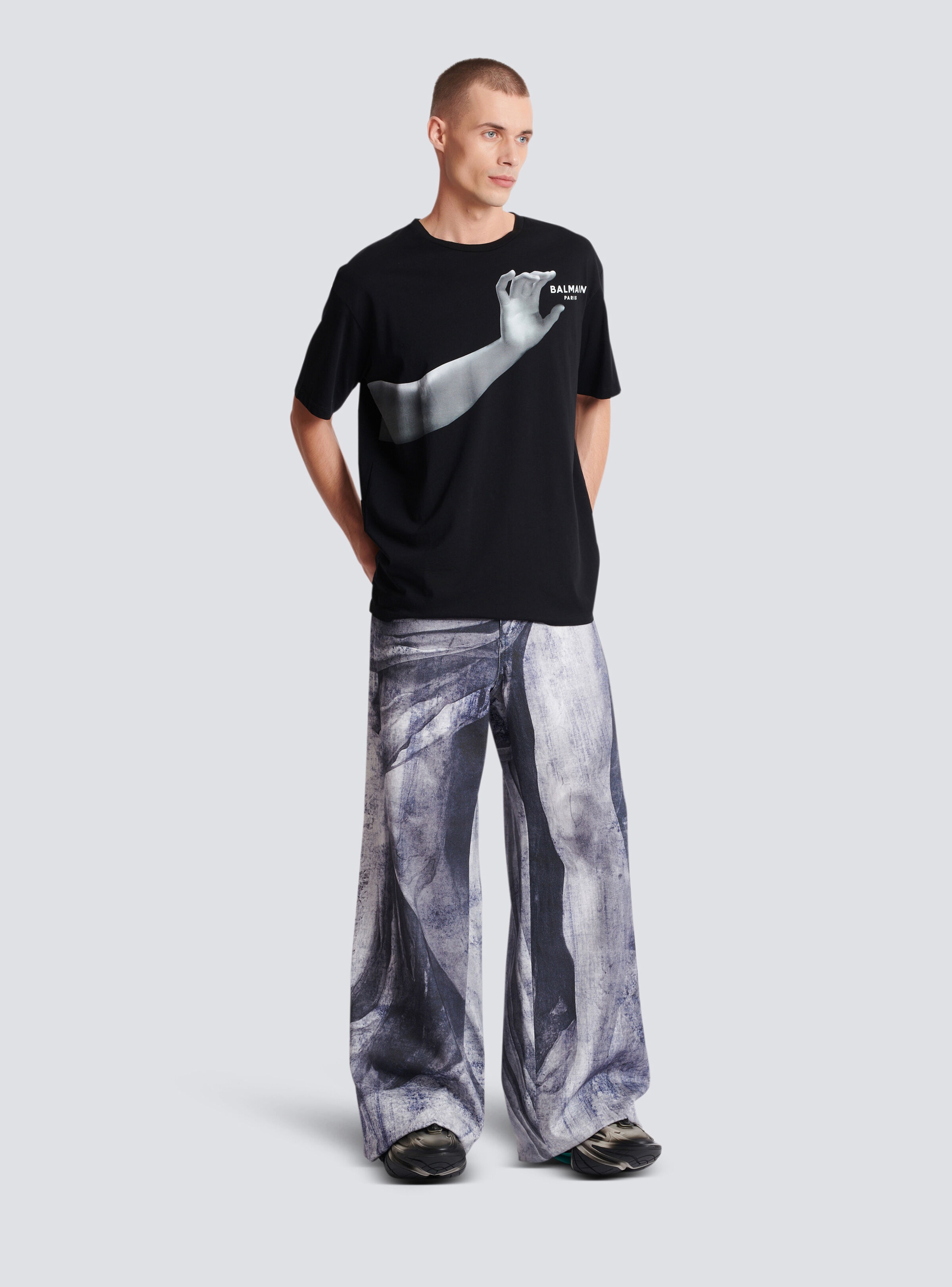 Classic statue print T-shirt - 3