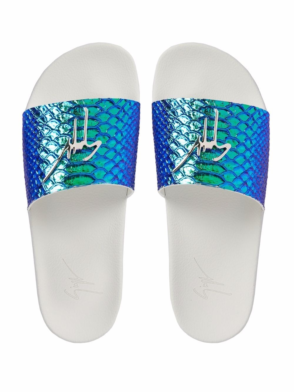 snakeskin-effect Brett slides - 4