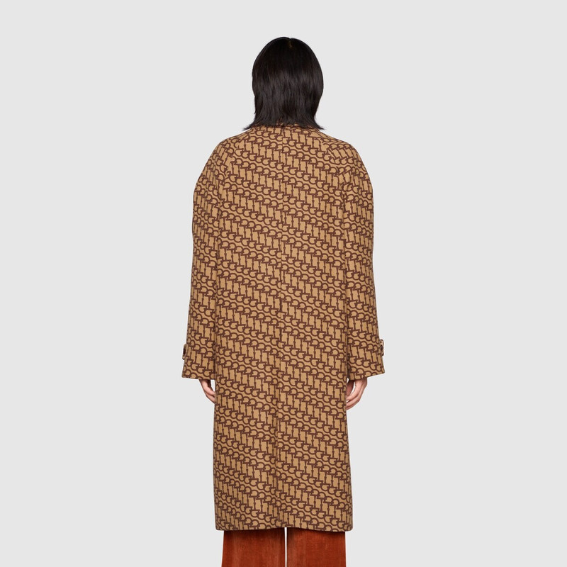 Gucci 100 Horsebit print coat 4