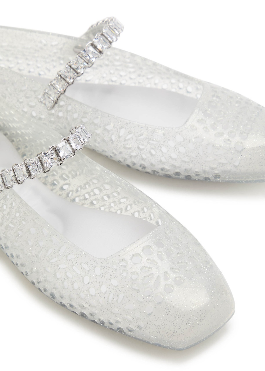Jimmy Choo The Jelly Crystal-embellished Ballet Flats - 3