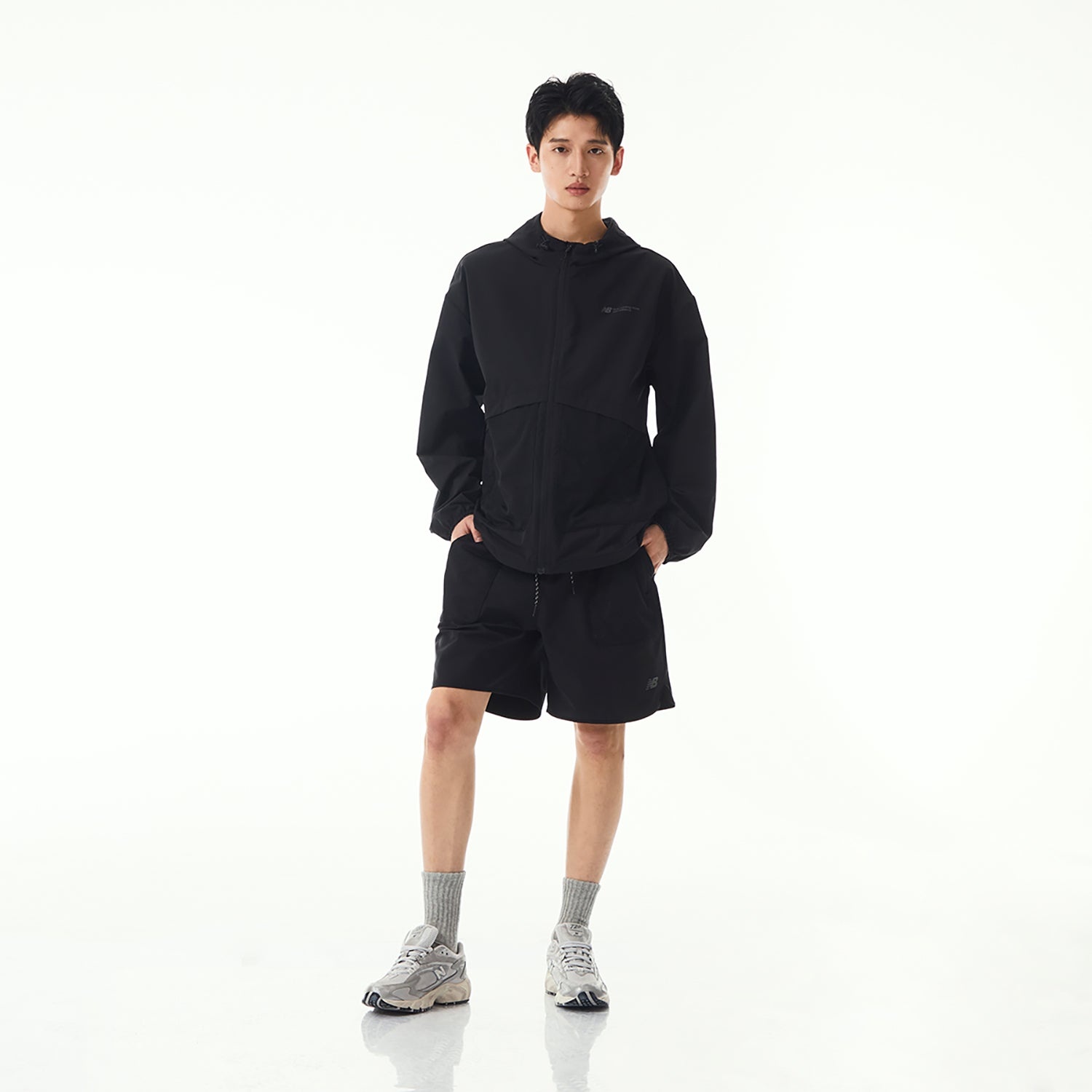 New Balance Woven Hooded Jacket 'Black' NAE24151-BK - 5