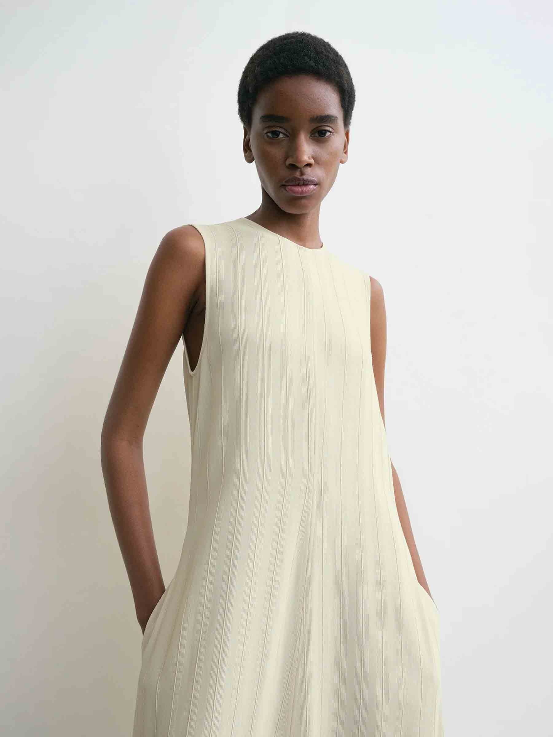 STRIPED MAXI DRESS - 4
