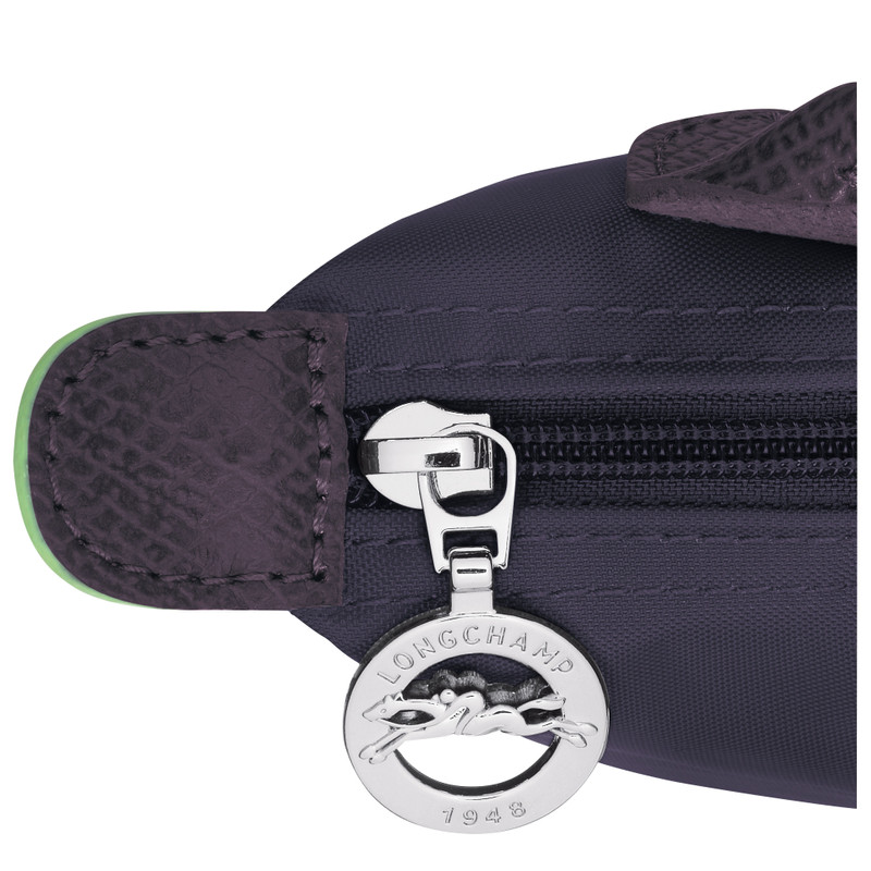 Le Pliage Green Pouch with handle Bilberry - Recycled canvas 4