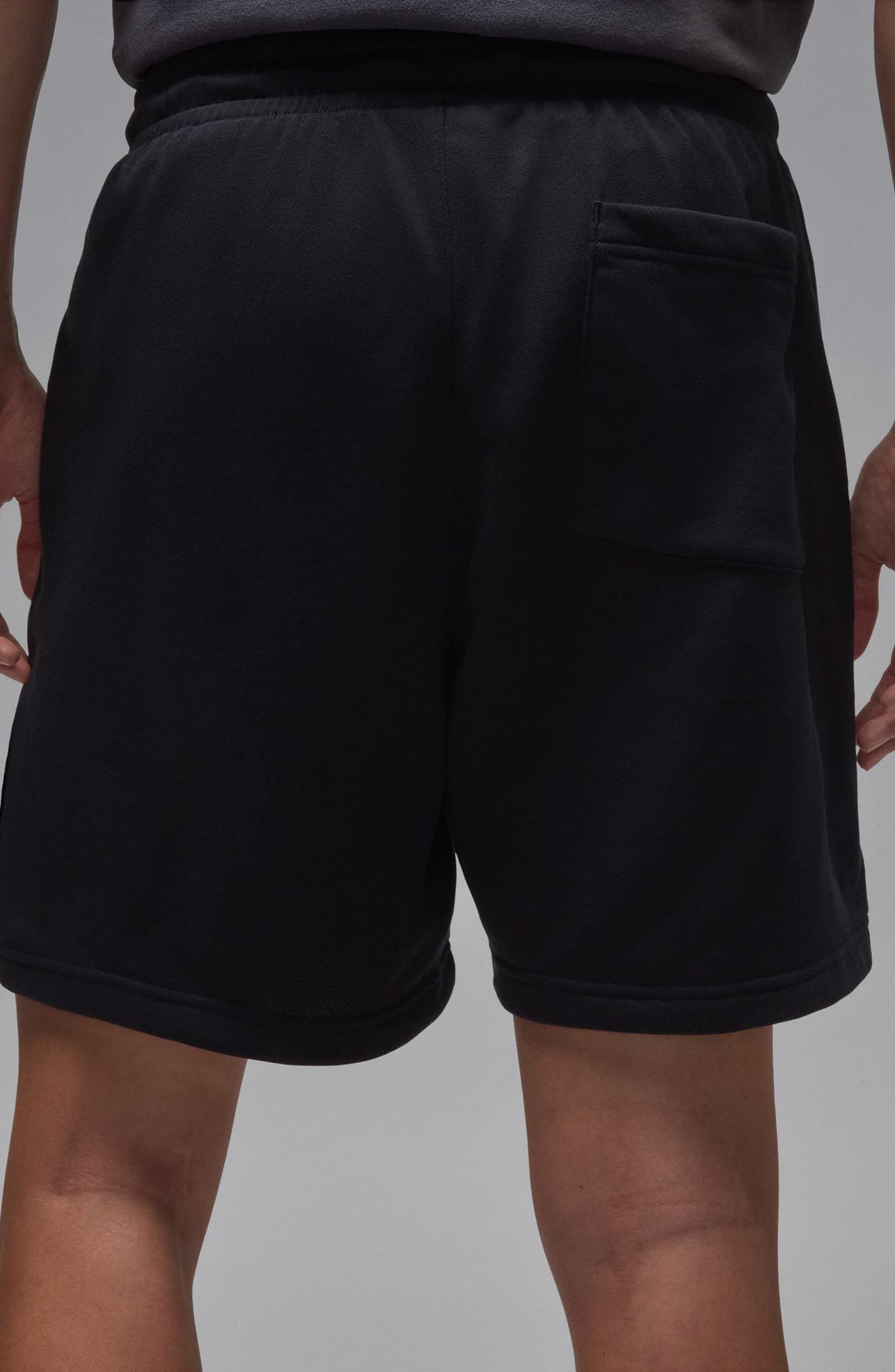 Jordan Collegiate Fleece Shorts in Black/Sail at Nordstrom - 2