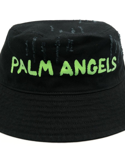Palm Angels logo-print cotton bucket hat outlook