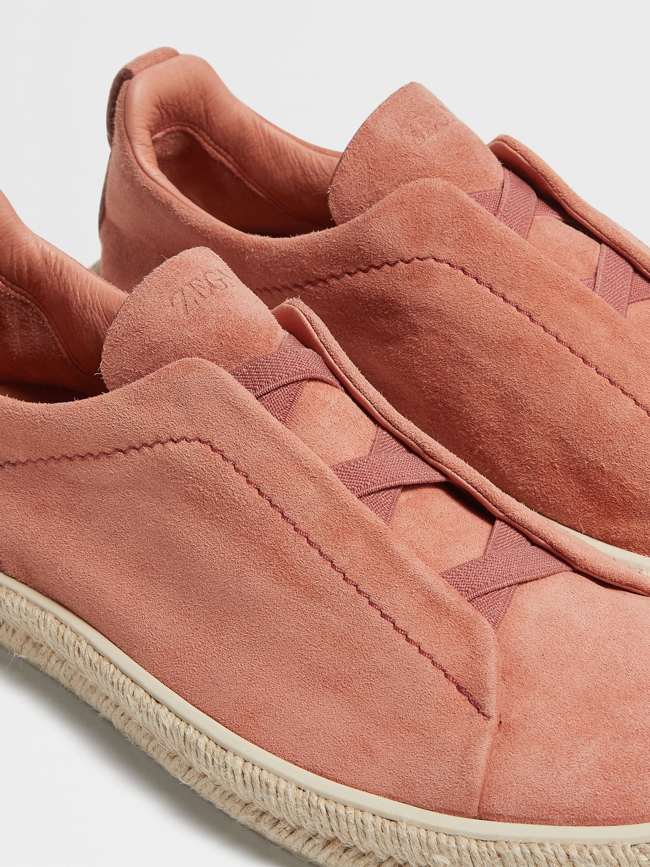 DUST PINK DEERSKIN TRIPLE STITCH™ ESPADRILLES - 2