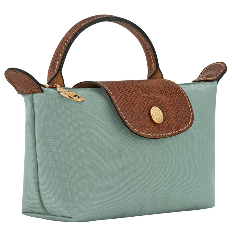 Le Pliage Original Pouch with handle Celadon - Recycled canvas 3