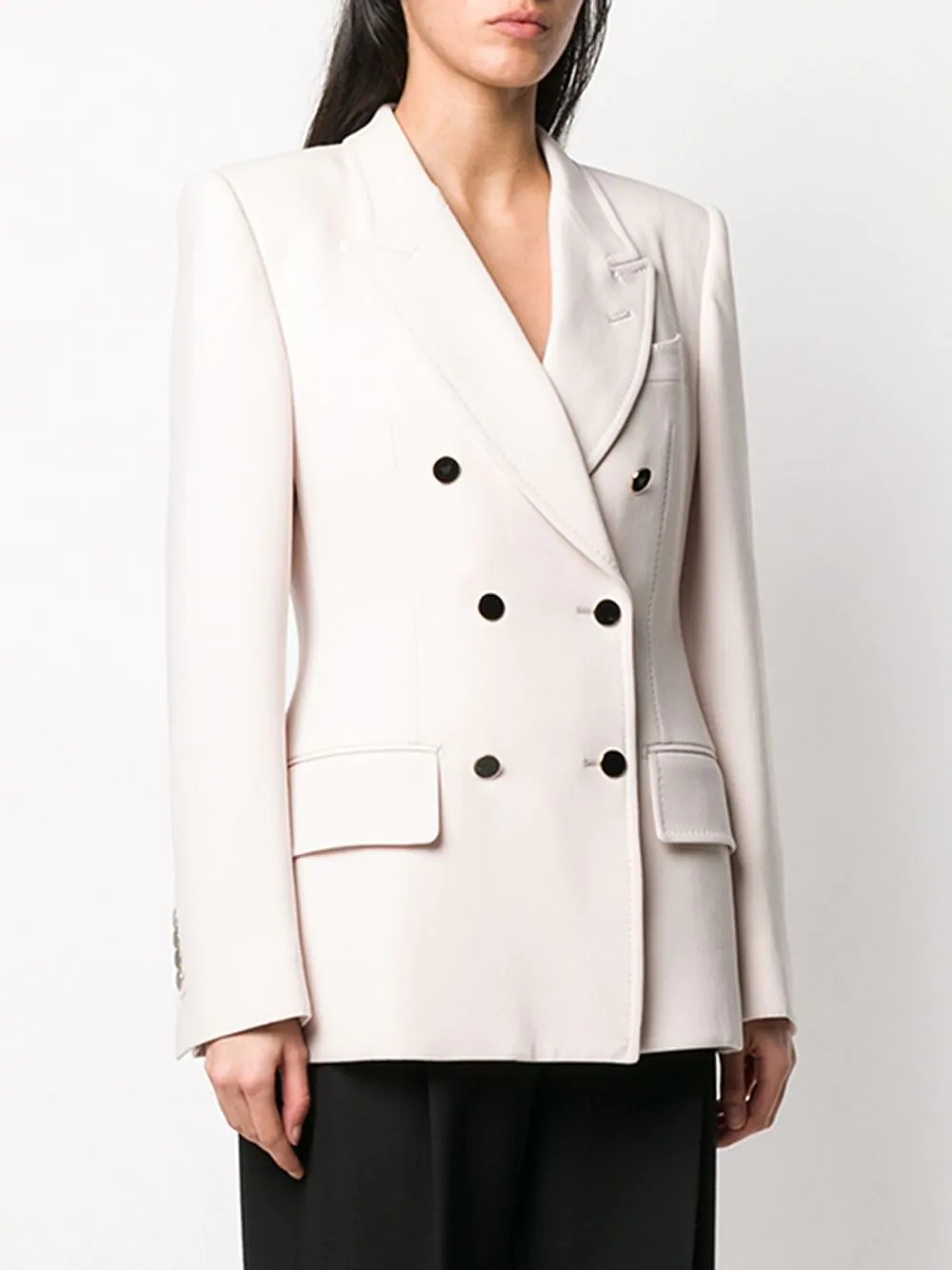 tailored double-breasted blazer - 3