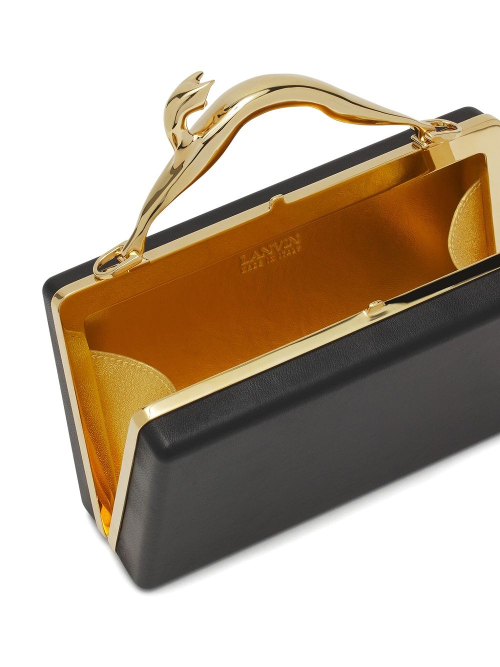 Cat-handle clutch bag - 6
