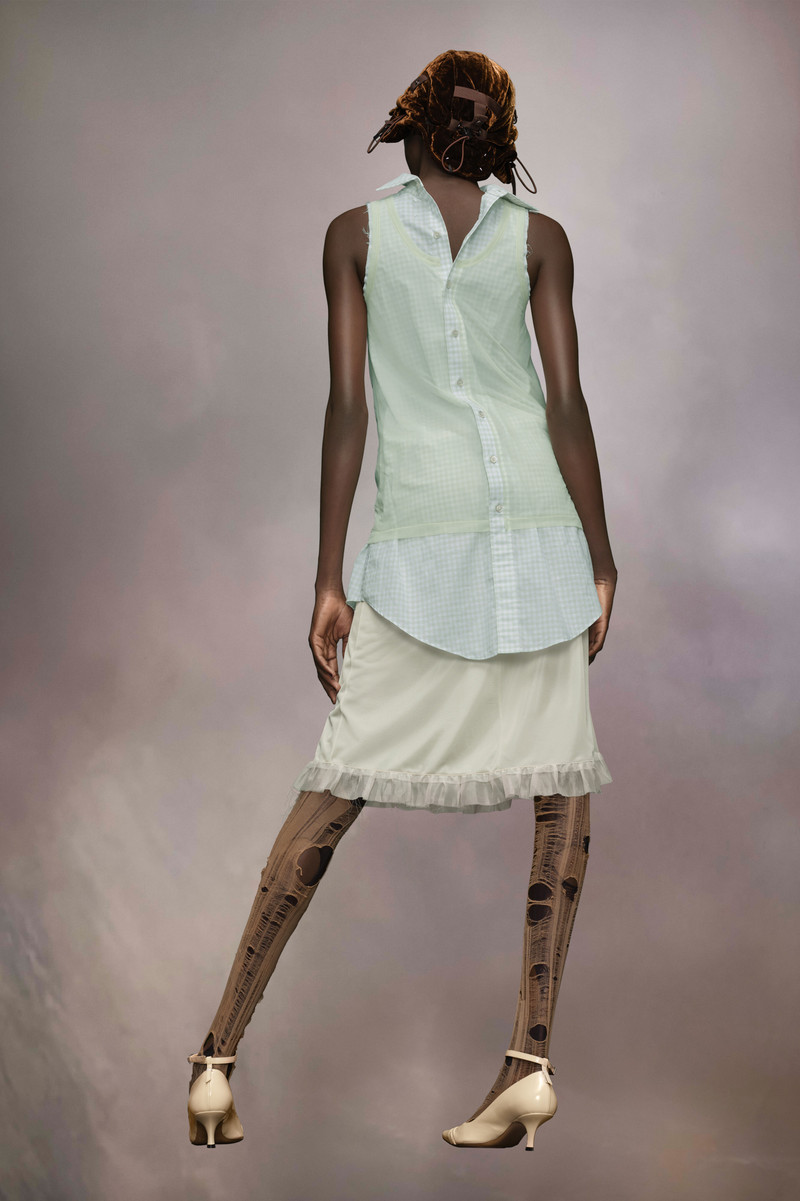 Back to front check shirt 5