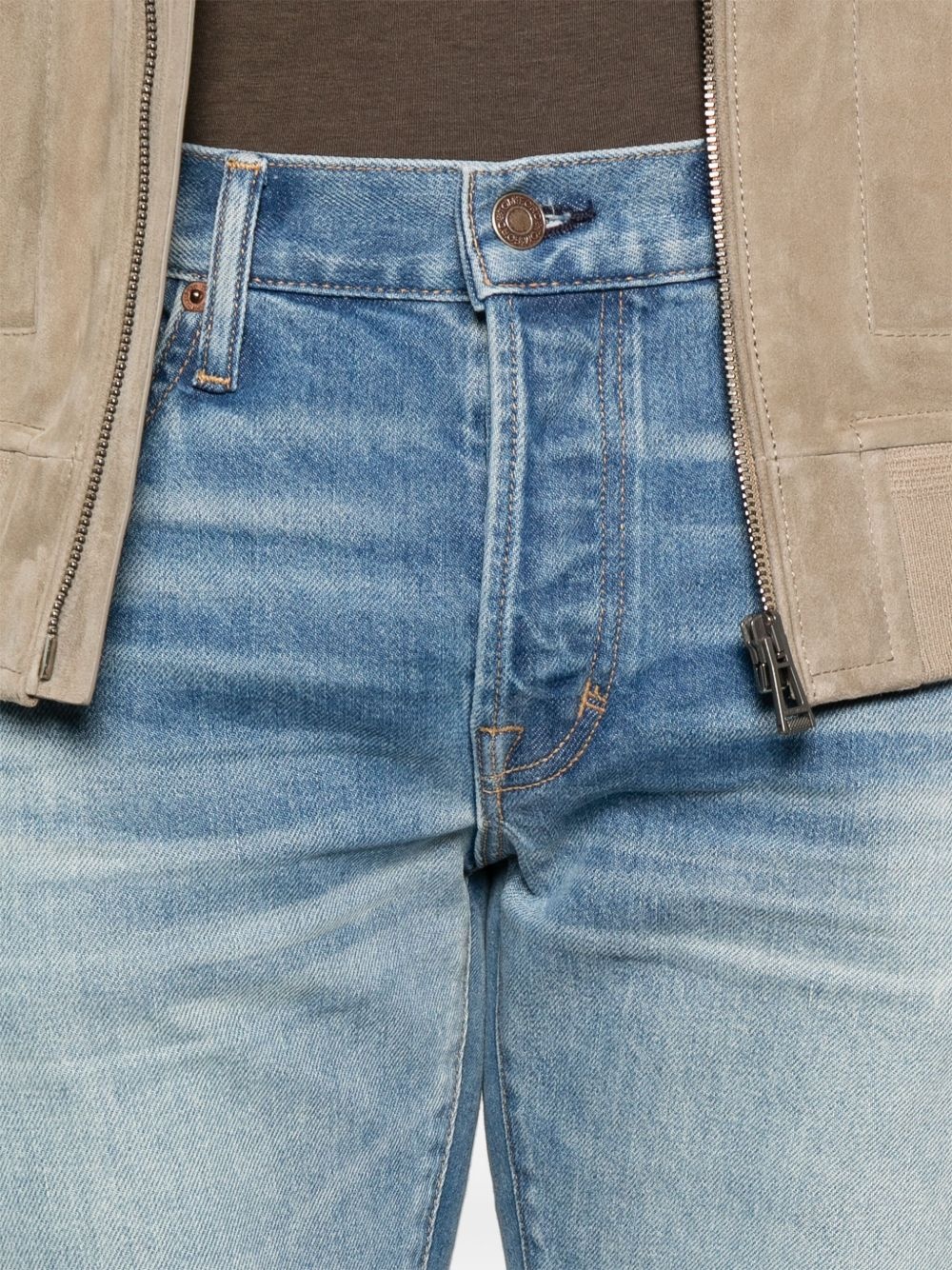 faded-effect jeans - 5