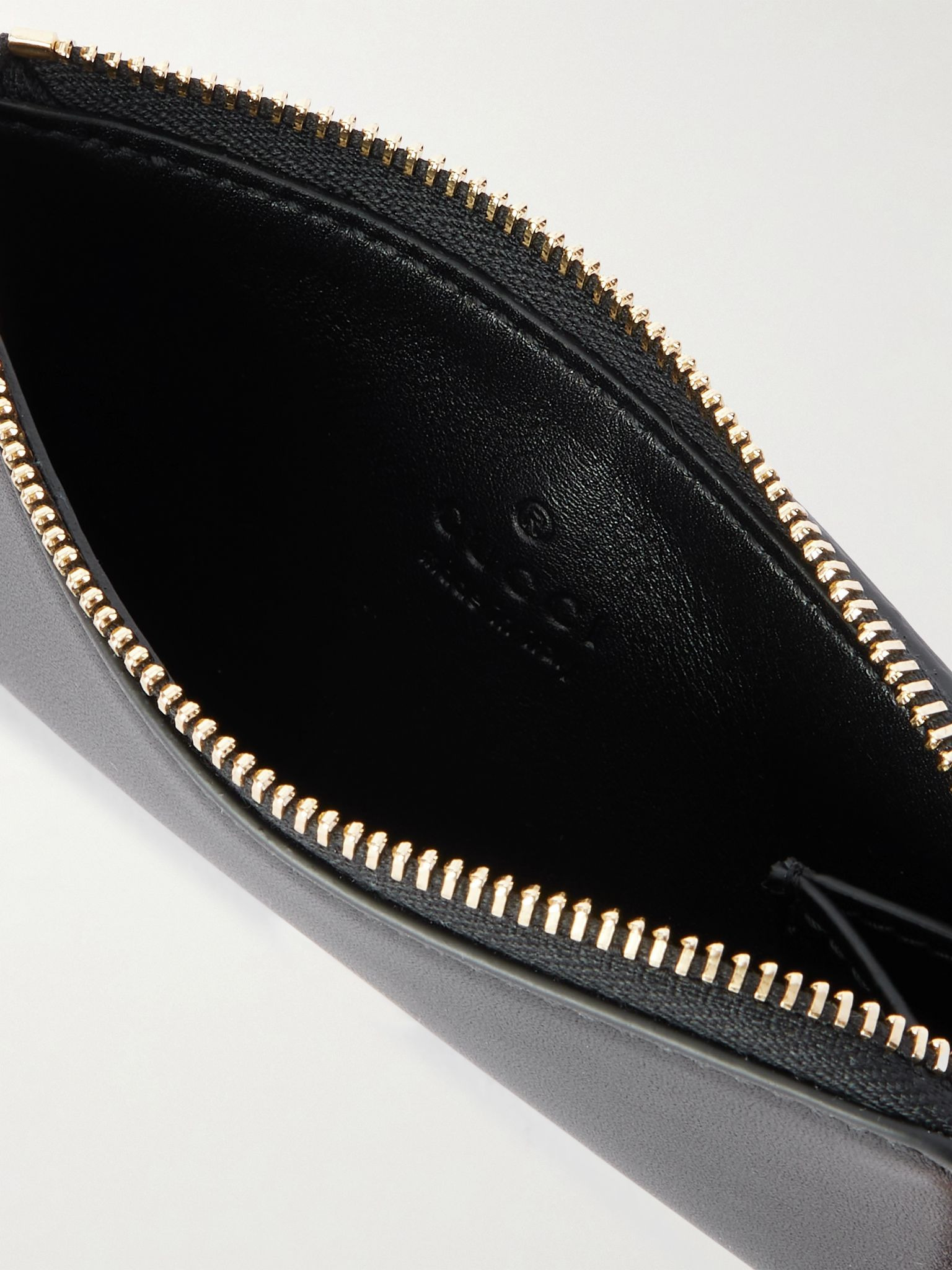 Leather cardholder Black - 5