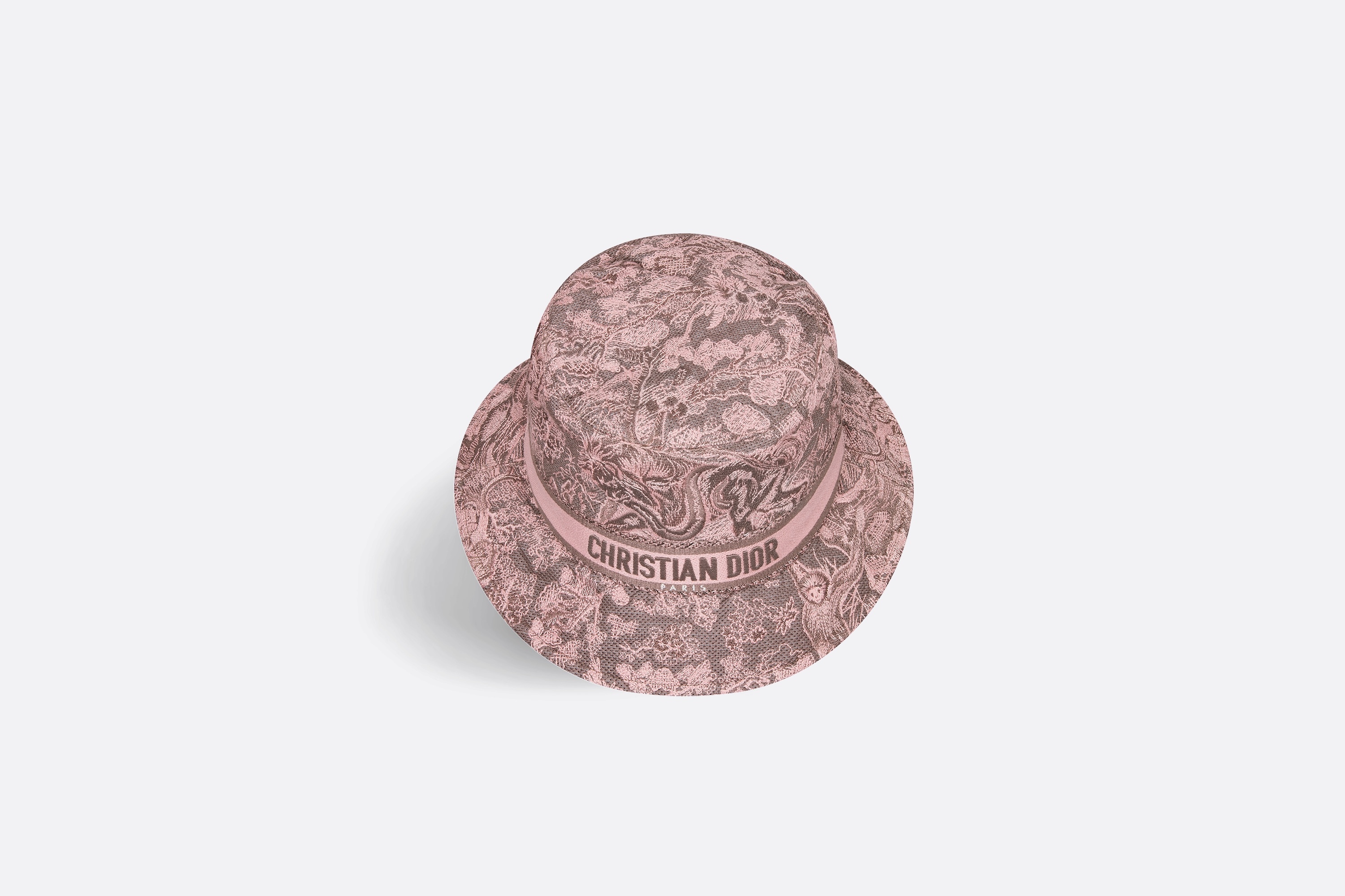 D-Bobby Toile de Jouy Reverse Small Brim Bucket Hat - 5