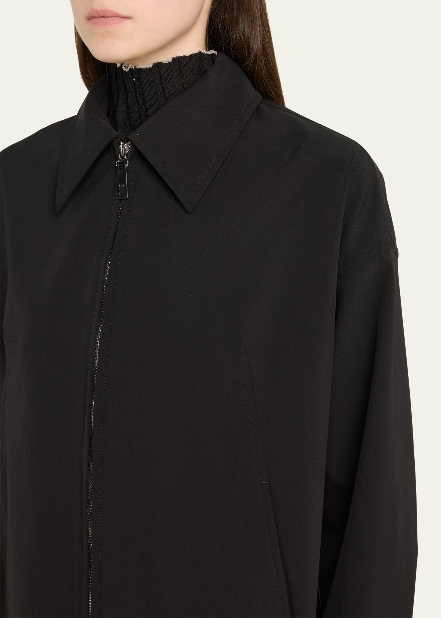 Sibyl Zip Front Stretch Nylon Jacket - 5