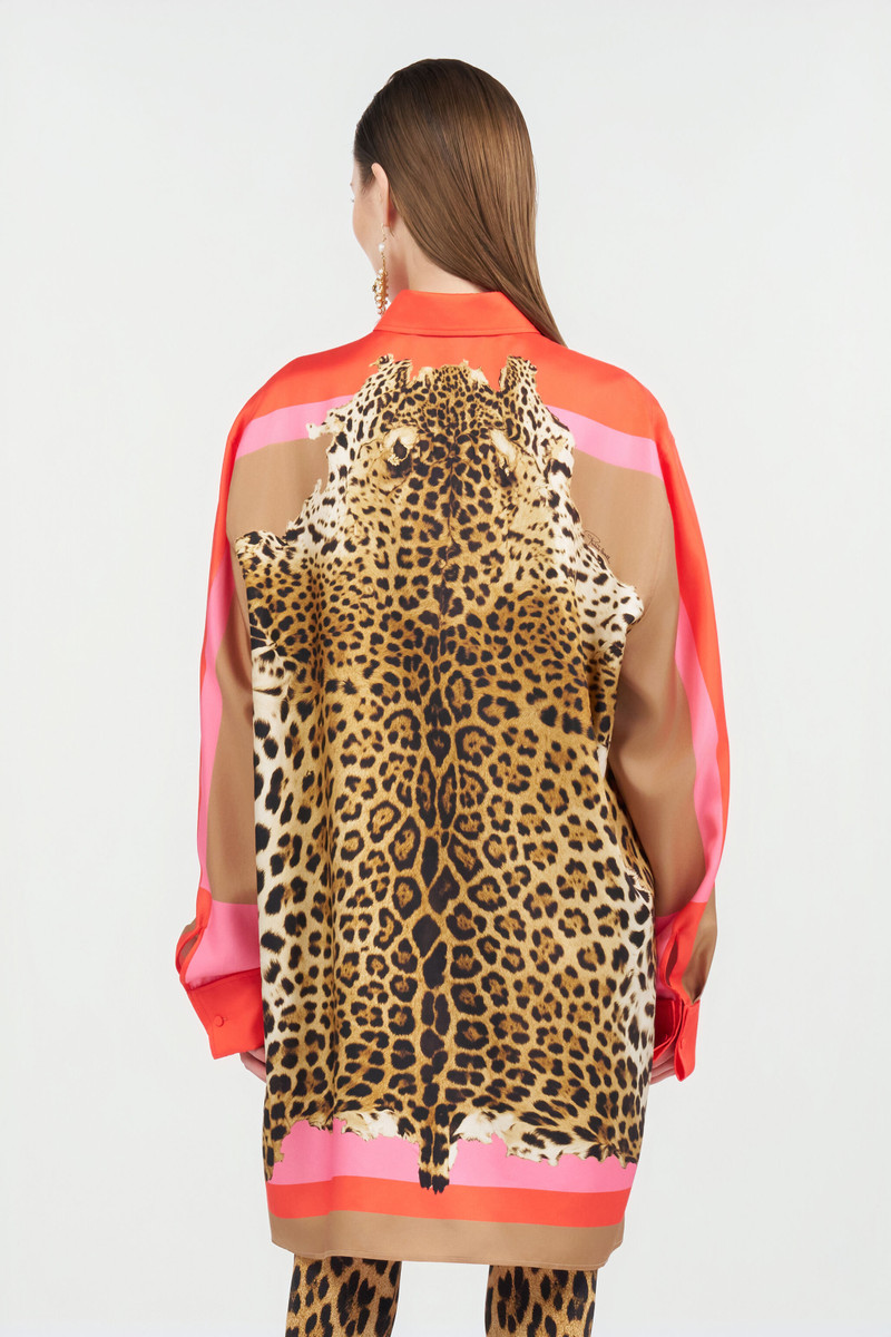 Cavalli Pop Print Silk Dress 4