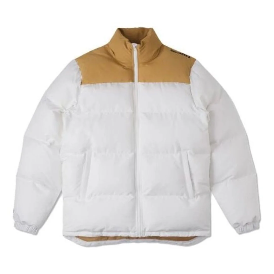 Converse Colorblock Down Jacket 'White Tan' 10020541-A05 - 1