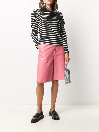 REDValentino pussy-bow detail striped top outlook