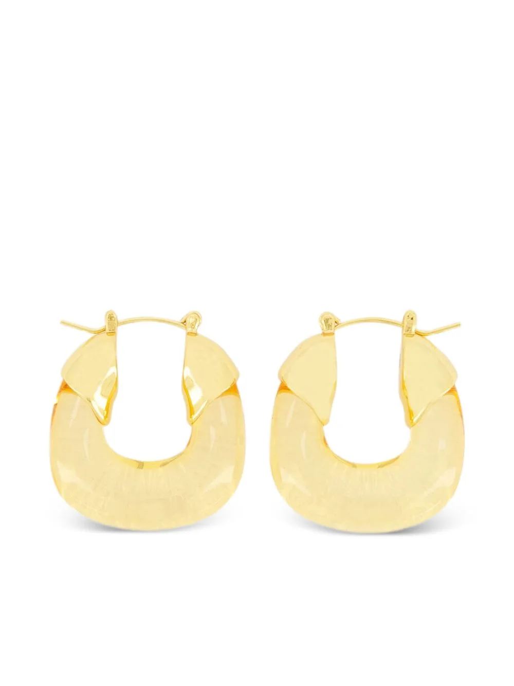 hammered hoops earrings - 1