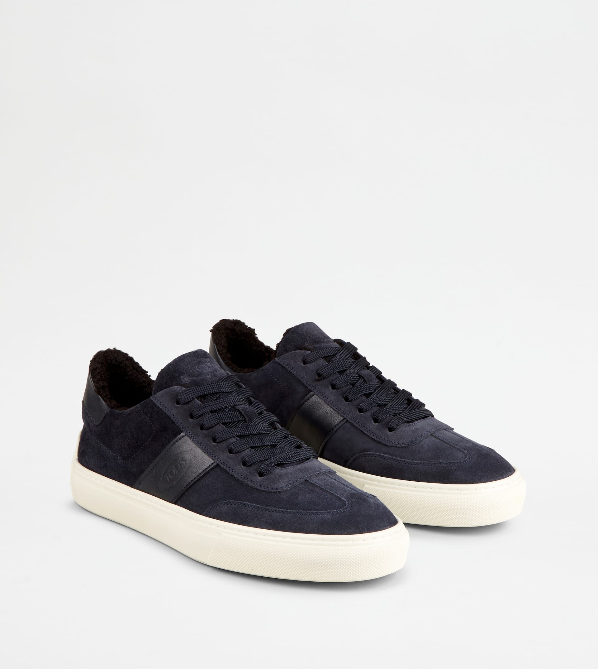 SNEAKERS IN SUEDE - FURRY LINING - BLUE - 3