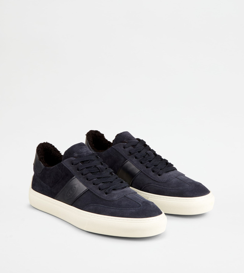 SNEAKERS IN SUEDE - FURRY LINING - BLUE 3