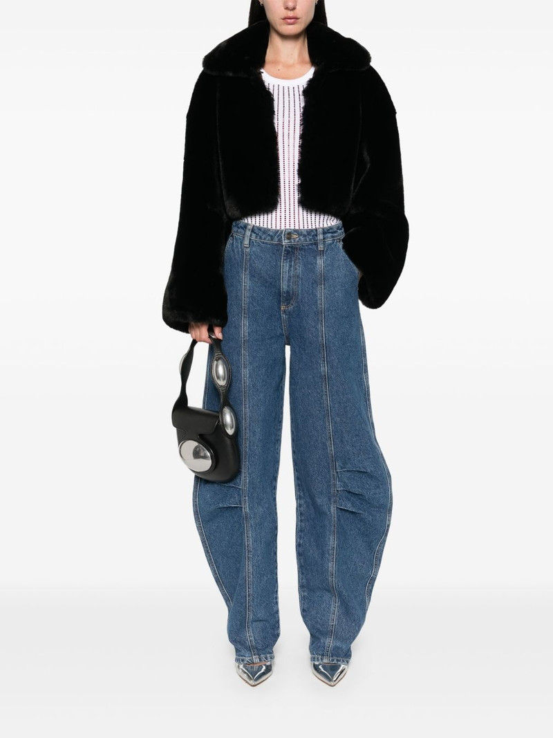 ROTATE logo-appliqué jeans outlook