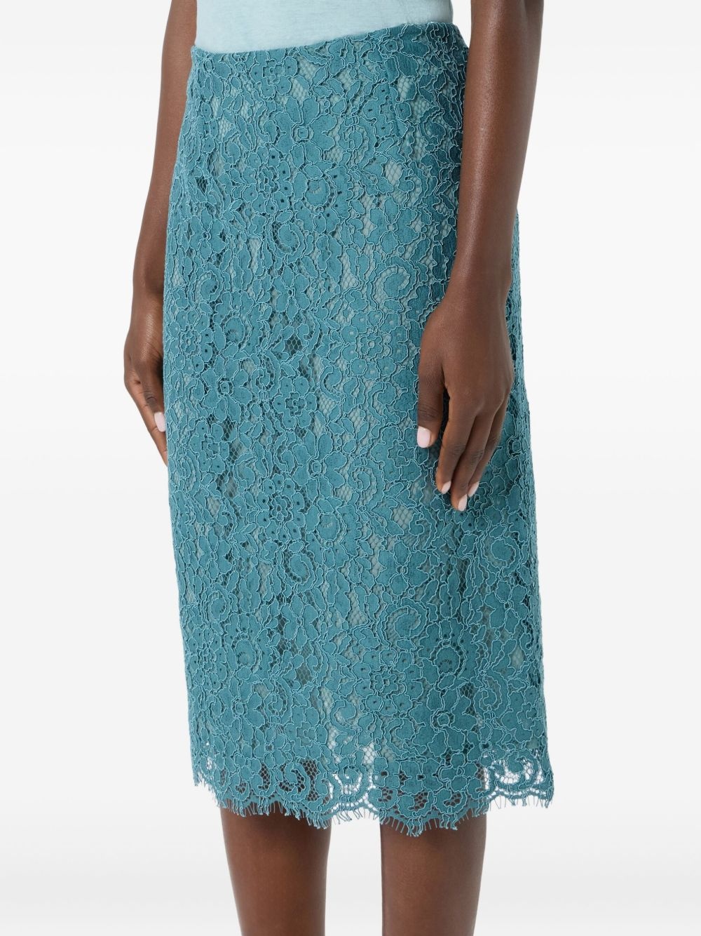 lace pencil skirt - 5