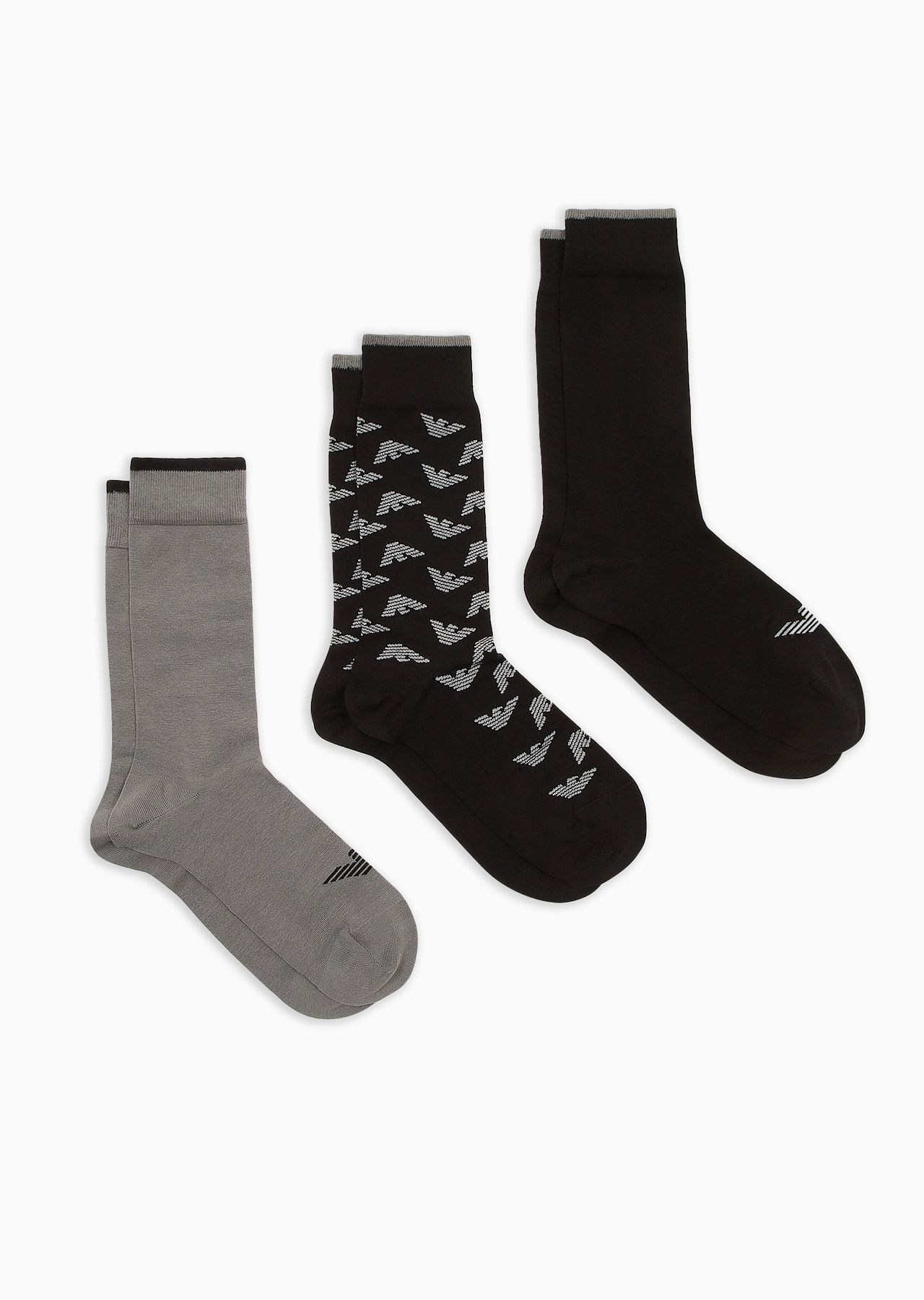 Three-pack of jacquard gift logo socks - 1