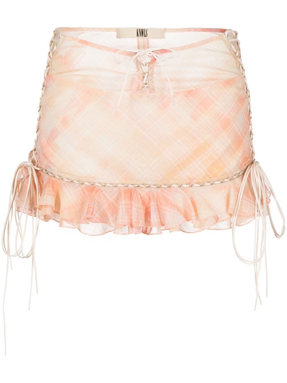 silk scallop skirt - 1
