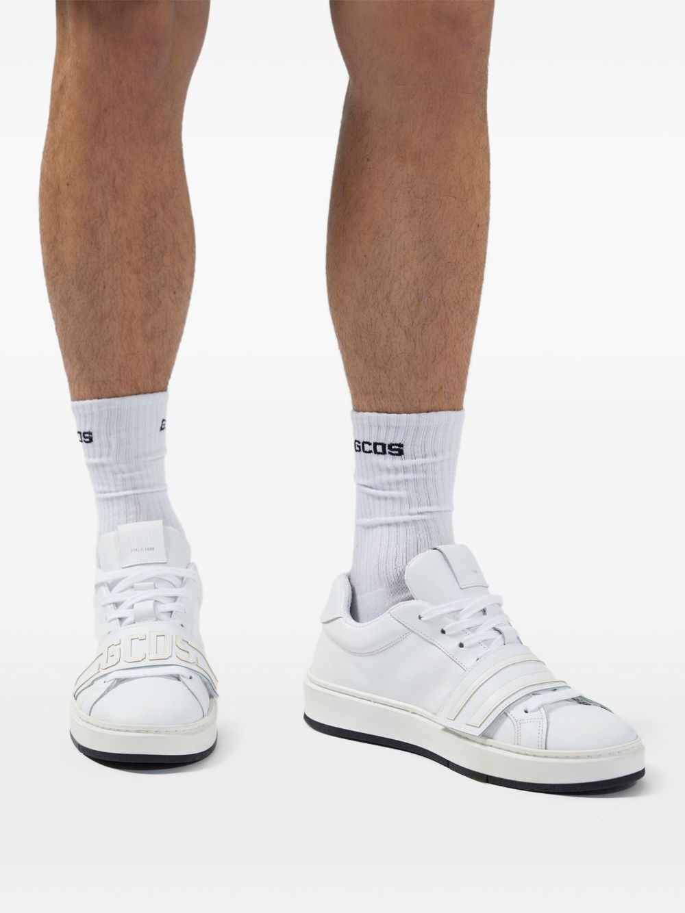 logo-band sneakers - 5
