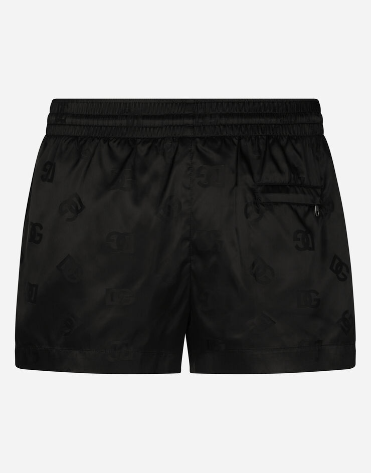 Short jacquard swim trunks with DG Monogram - 2