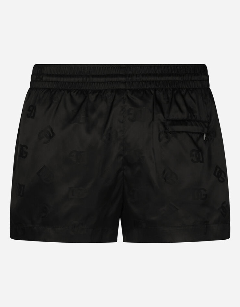 Dolce & Gabbana Short jacquard swim trunks with DG Monogram outlook