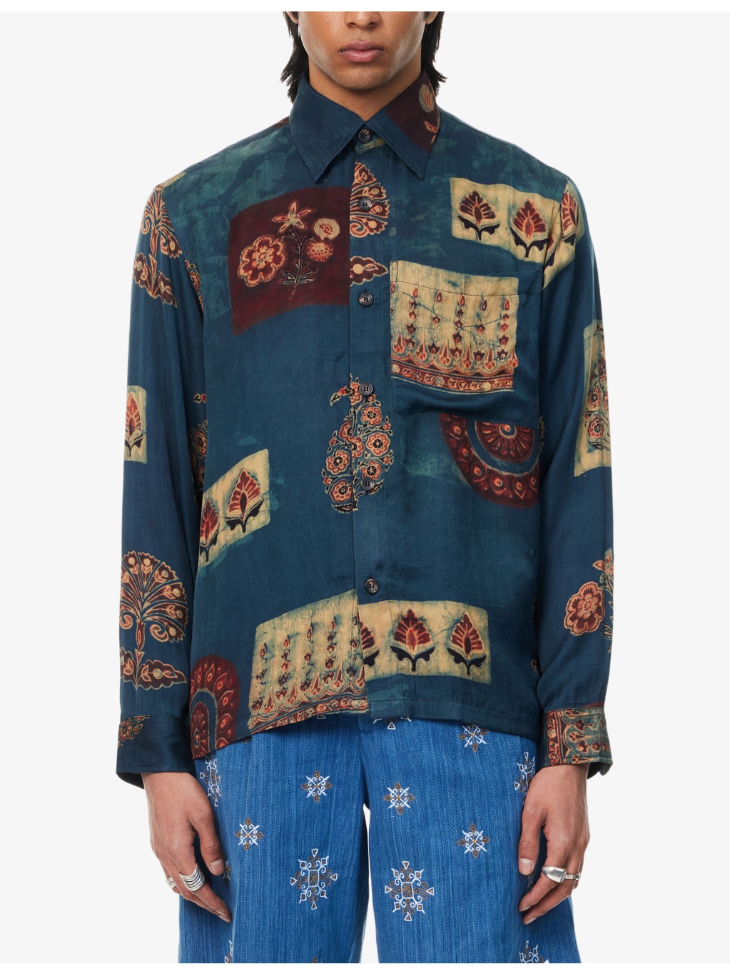 Camp Graphic-Print Silk Shirt - 3
