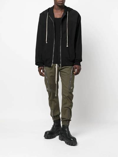 Rick Owens drawstring cotton hoodie outlook