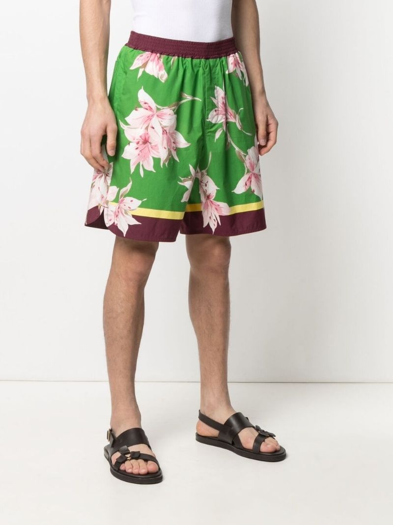 floral print bermuda shorts - 3