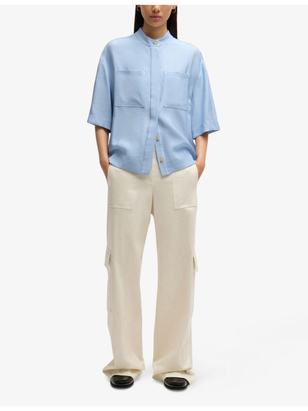 Relaxed-fit short-sleeved woven shirt - 2