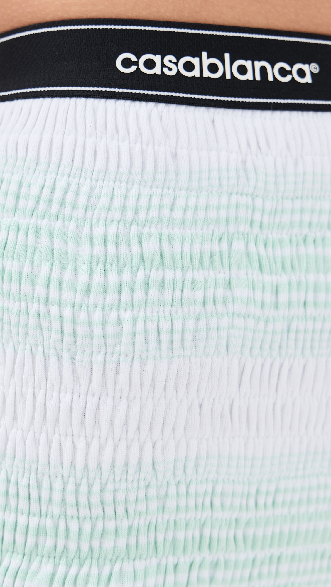 Stripe Shirred Shorts - 5