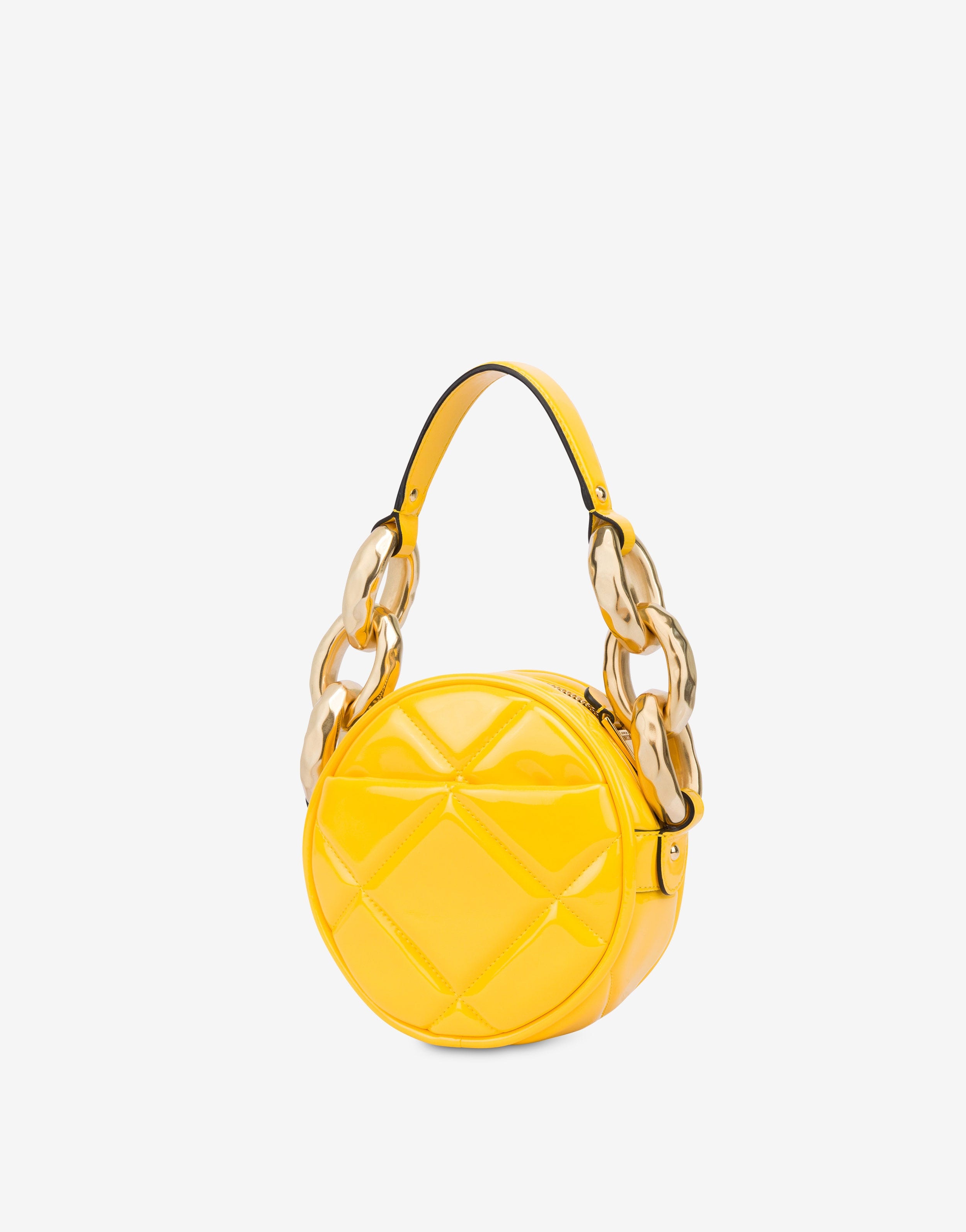 MAXI CHAIN QUILTED ROUND BAG - 2