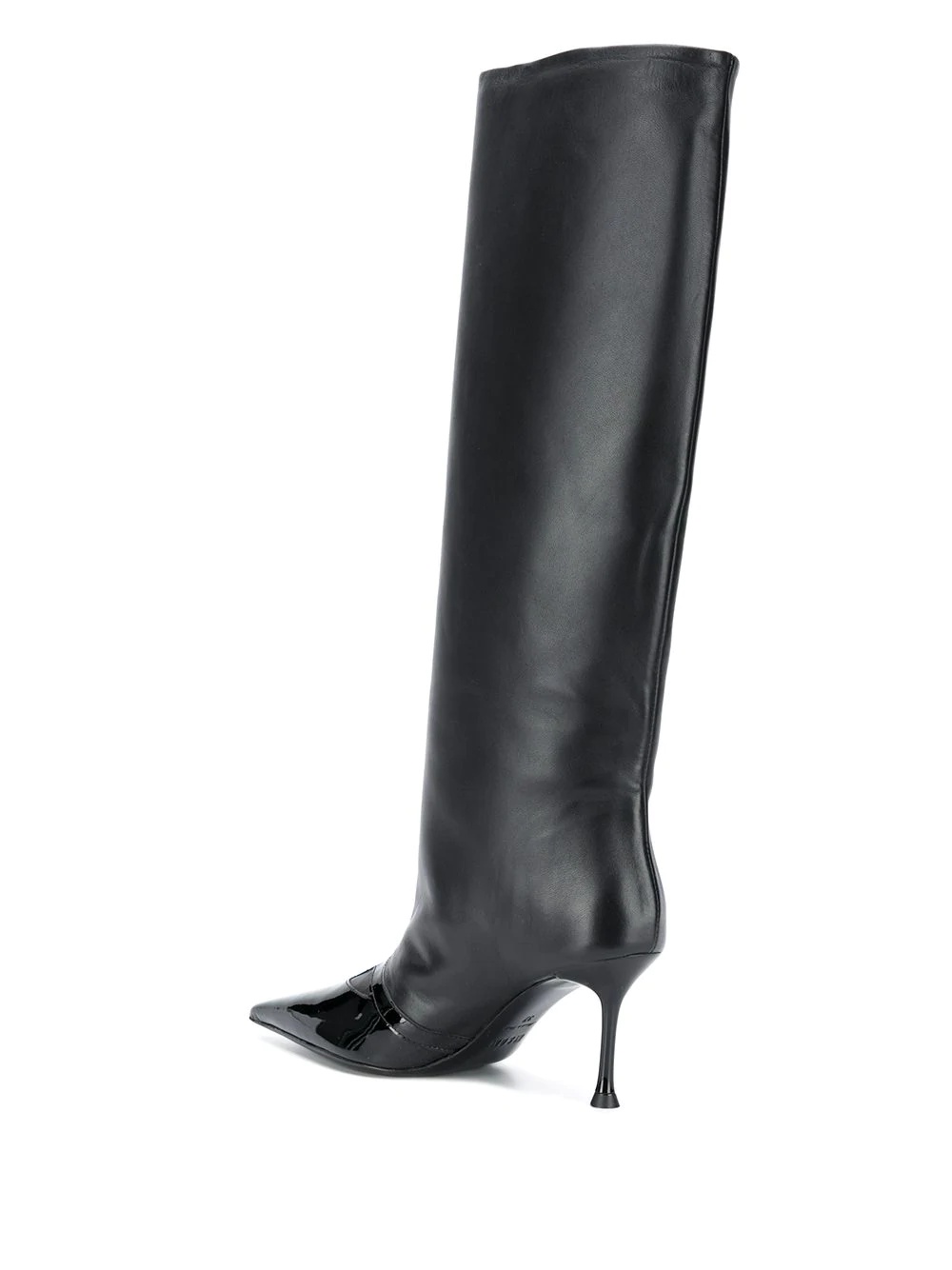 knee-length pointed-toe boots - 3