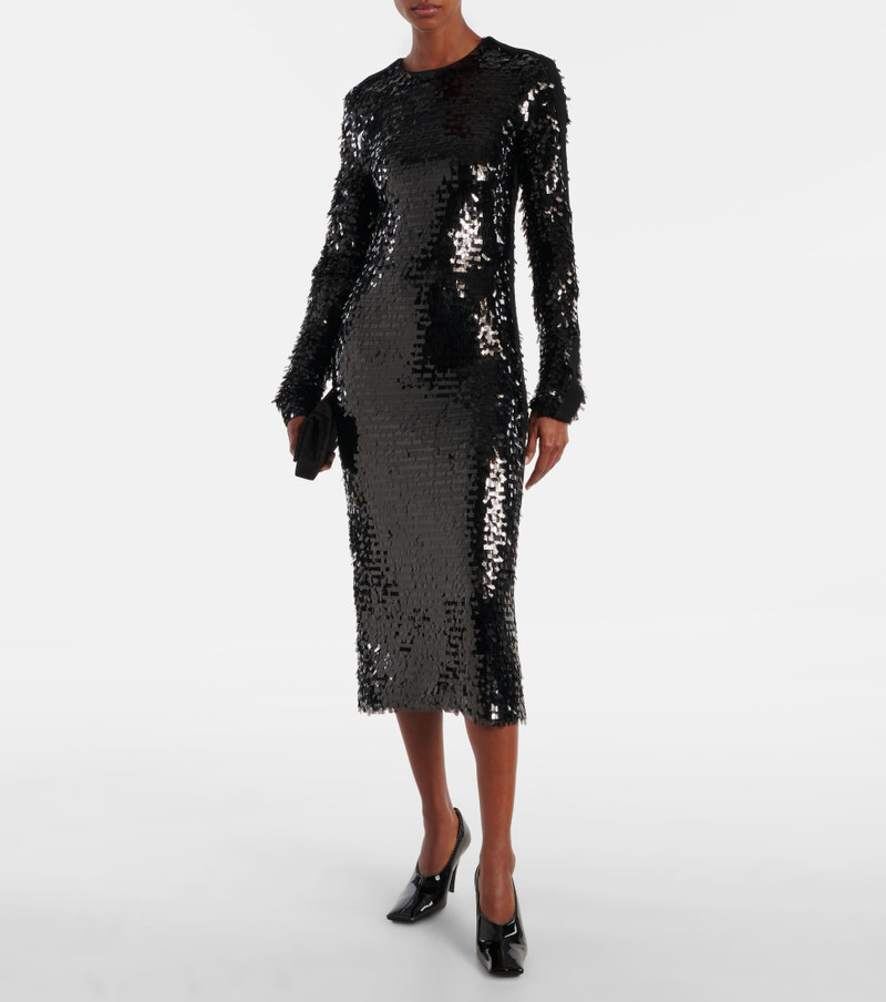 Sportmax Elleni sequined jersey midi dress outlook