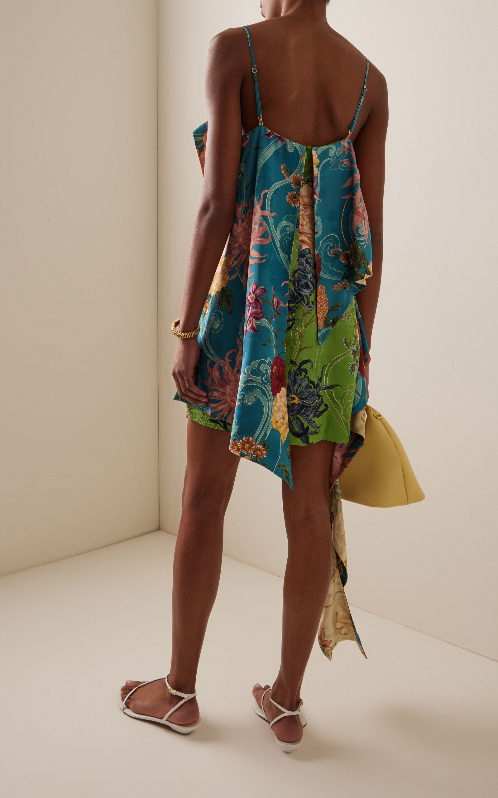 Avery Spliced Satin Mini Dress multi - 5