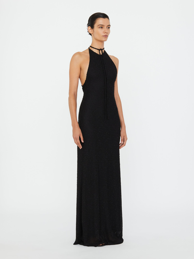 CHRISTOPHER ESBER Imber Metallic Halter Dress outlook