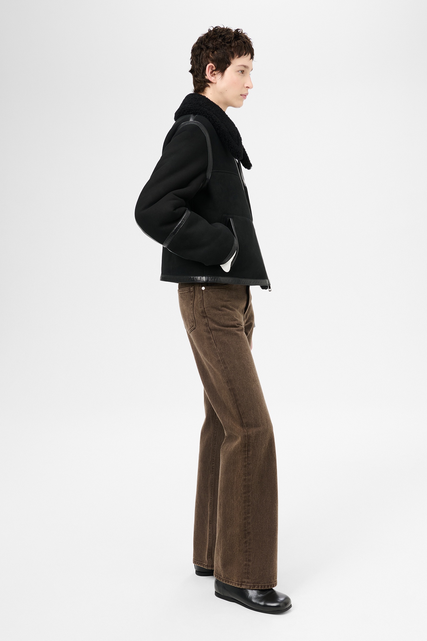 Pilot Jacket Black Shearling - 4