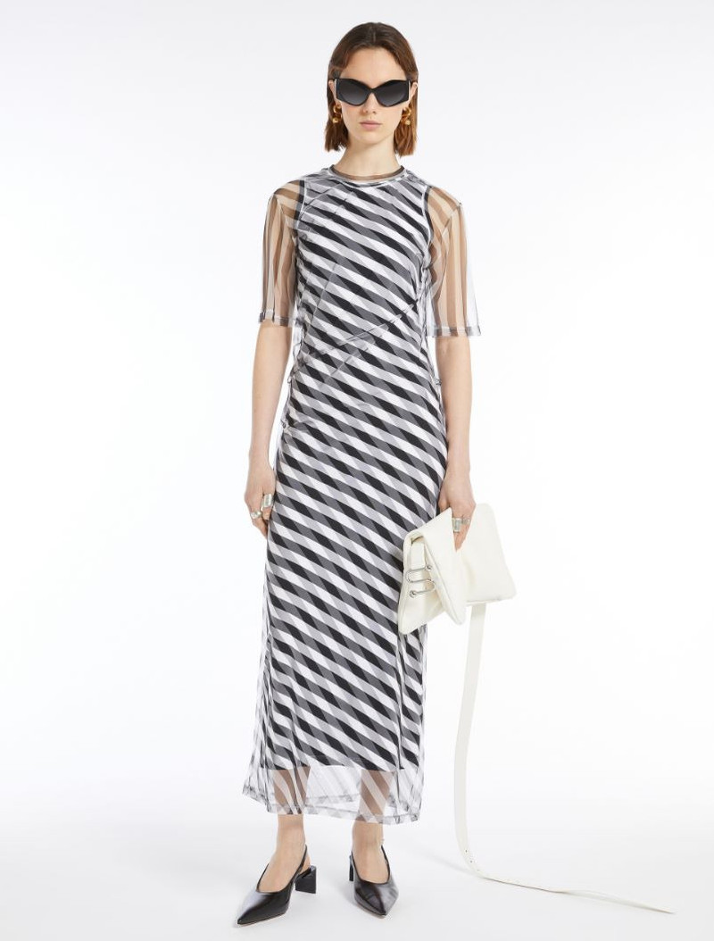 Sportmax Double op-art dress outlook
