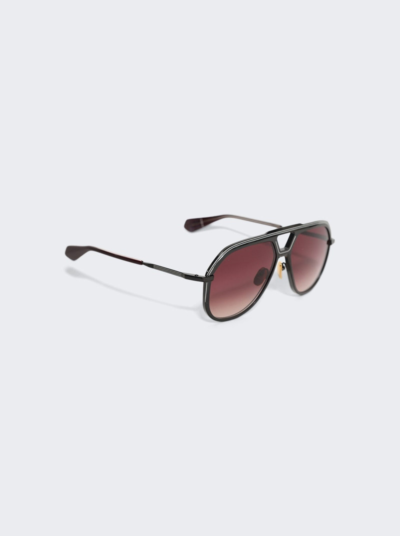 JACQUES MARIE MAGE Lockheed Sunglasses Black outlook