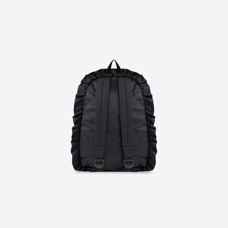 BALENCIAGA Men's Explorer Xxl Ruffles Backpack in Black outlook