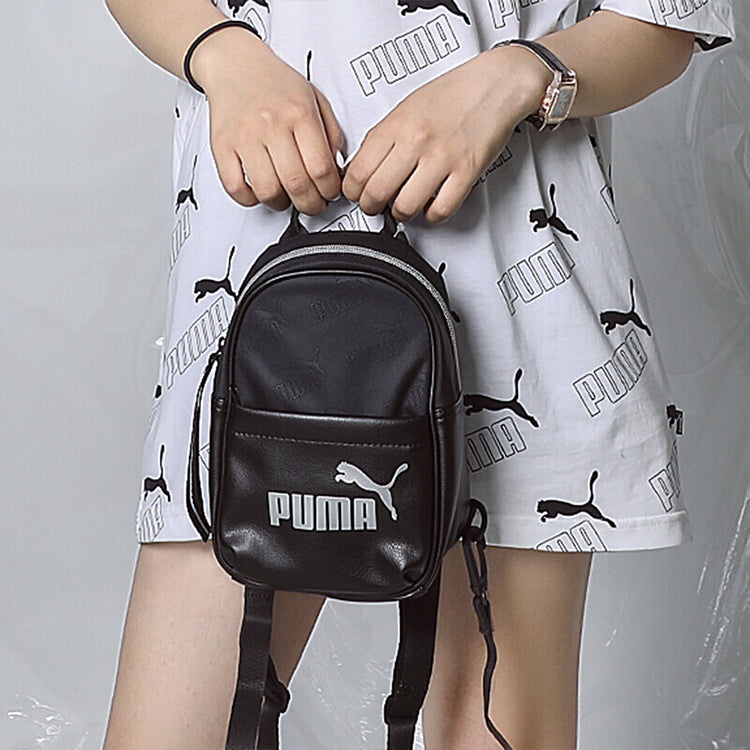 (WMNS) PUMA Up Mini Backpack 'Black White' 077479-01 - 4