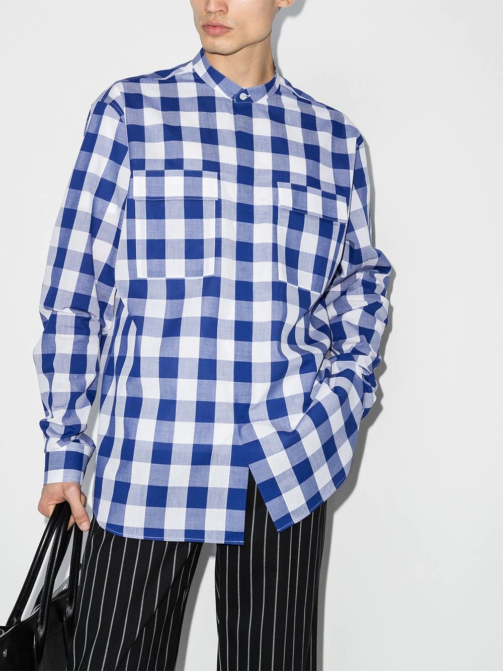 gingham check print shirt - 2